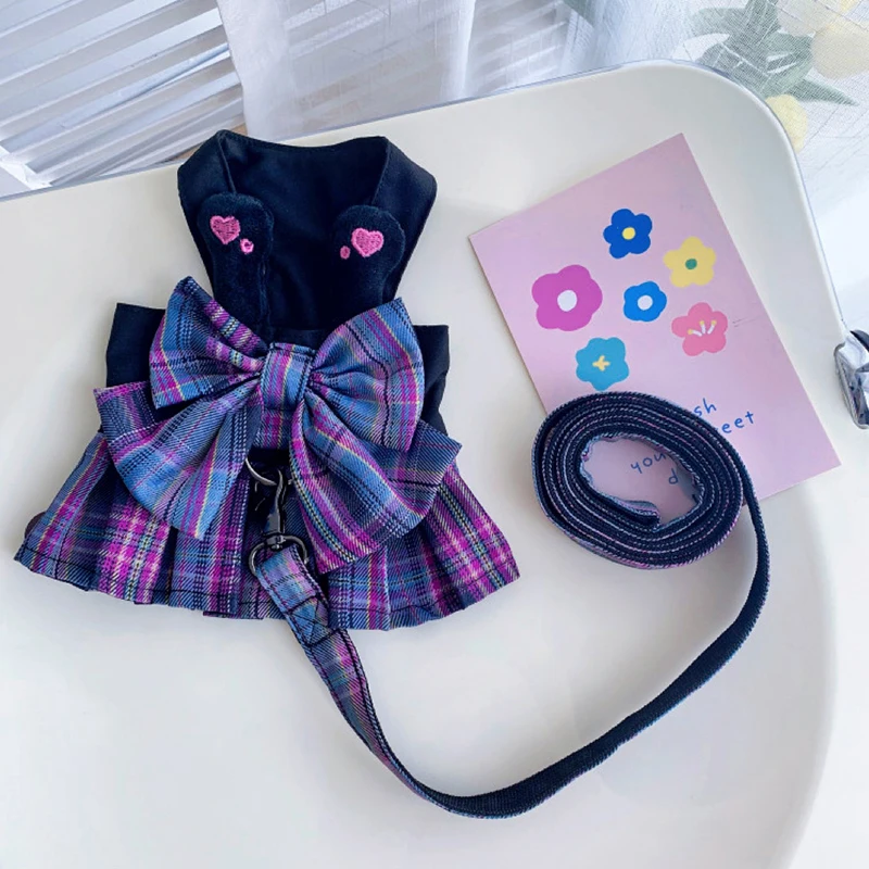 Pet Dog Cat Clothes Summer Spring Dog Dress With Leash Bichon Cute Puppy Skirt Small Dog Luxury Dress Para Perros
Pet Dog Cat Clothes Summer Spring Dog Dress With Leash Bichon Cute Puppy Skirt Small Dog Luxury Dress Para Perros