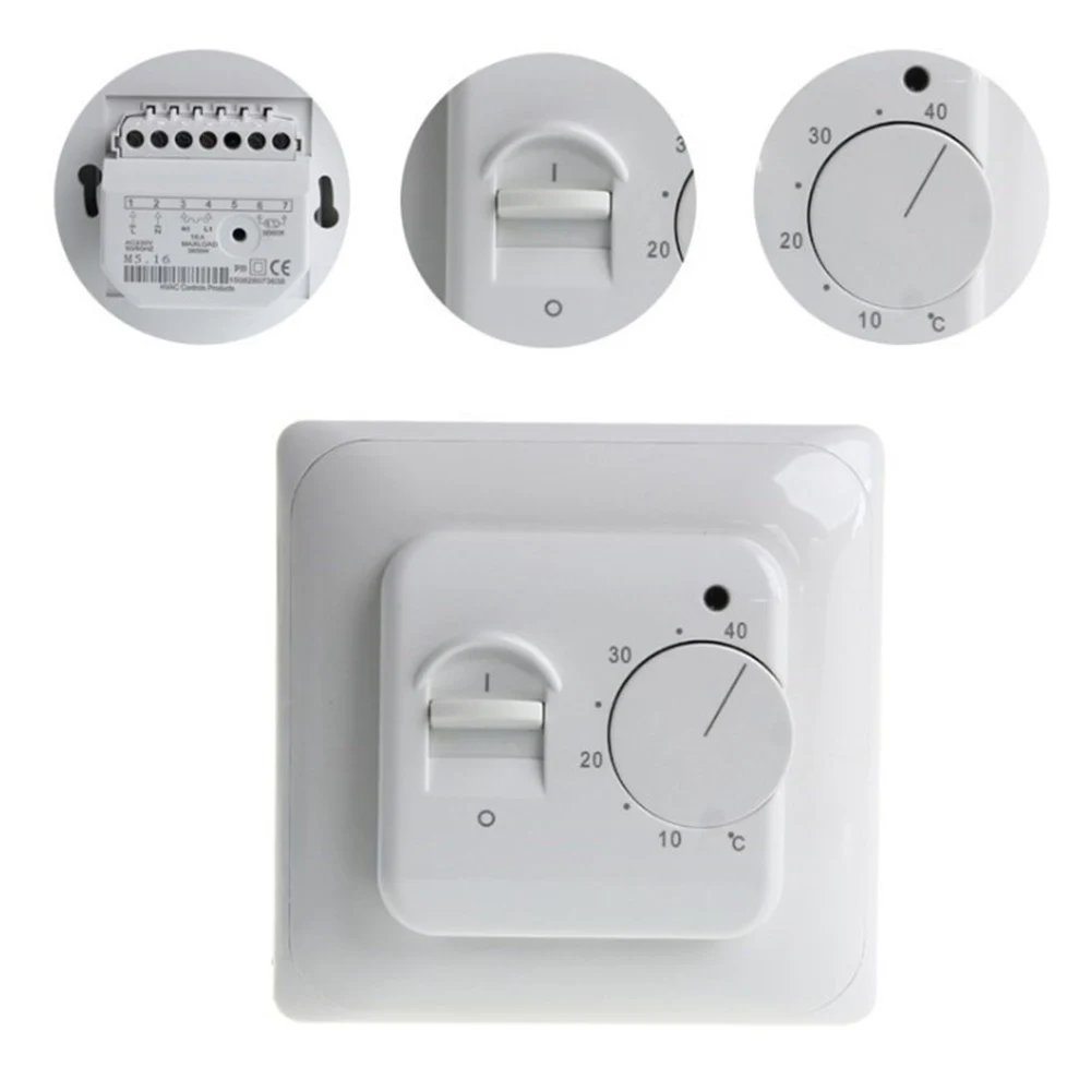 Manual thermostat 86 Type 220V 230V 16A NTC Sensor Heating System Mechanical Temperature Controller Multi-fun External Probe
Manual thermostat 86 Type 220V 230V 16A NTC Sensor Heating System Mechanical Temperature Controller Multi-fun External Probe