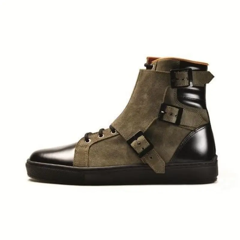 Men PU Leather New Handmade Buckle Strap Shoes Classic Ankle Men Casual Fashion Autumn Combat Designer Shoes Men KR380
Men PU Leather New Handmade Buckle Strap Shoes Classic Ankle Men Casual Fashion Autumn Combat Designer Shoes Men KR380