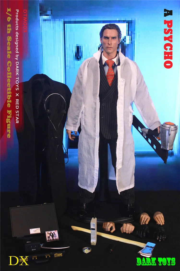 in stock 1/6 DARK TOYS Psycho Christian Bale Model DTM003 12 inch Male Action Soldier Figure
in stock 1/6 DARK TOYS Psycho Christian Bale Model DTM003 12 inch Male Action Soldier Figure