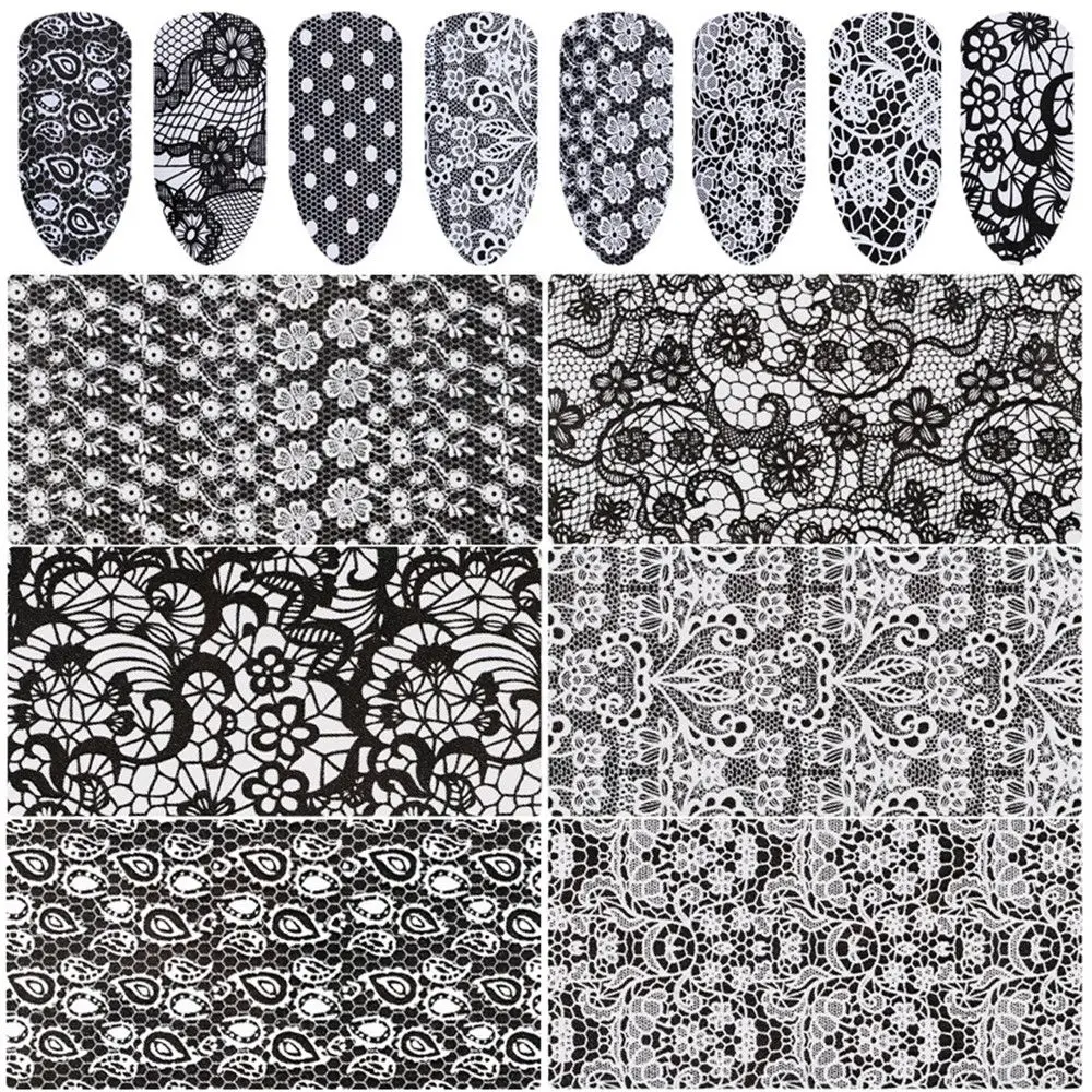 Nail Art Decor Nails Foil Sticker Beauty Starry Sky Nail Art Sticker Nail Foil Set Transfer Paper Black White Lace
Nail Art Decor Nails Foil Sticker Beauty Starry Sky Nail Art Sticker Nail Foil Set Transfer Paper Black White Lace