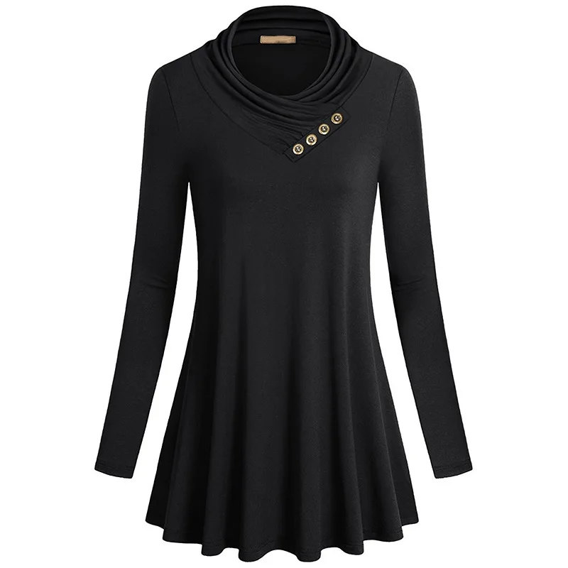 AWASIR 2021 fashion women causal dressWomen's new style pile collar button irregular pleated skirt shaped medium and long top
AWASIR 2021 fashion women causal dressWomen's new style pile collar button irregular pleated skirt shaped medium and long top
