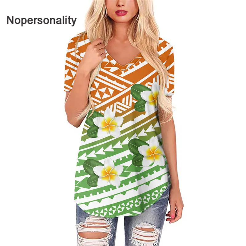 Nopersonality Fashion Women's Tops Polynesian Plumeria Flower Pattern Harajuku Short Sleeve Shirts for Lady Female Clothing
Nopersonality Fashion Women's Tops Polynesian Plumeria Flower Pattern Harajuku Short Sleeve Shirts for Lady Female Clothing