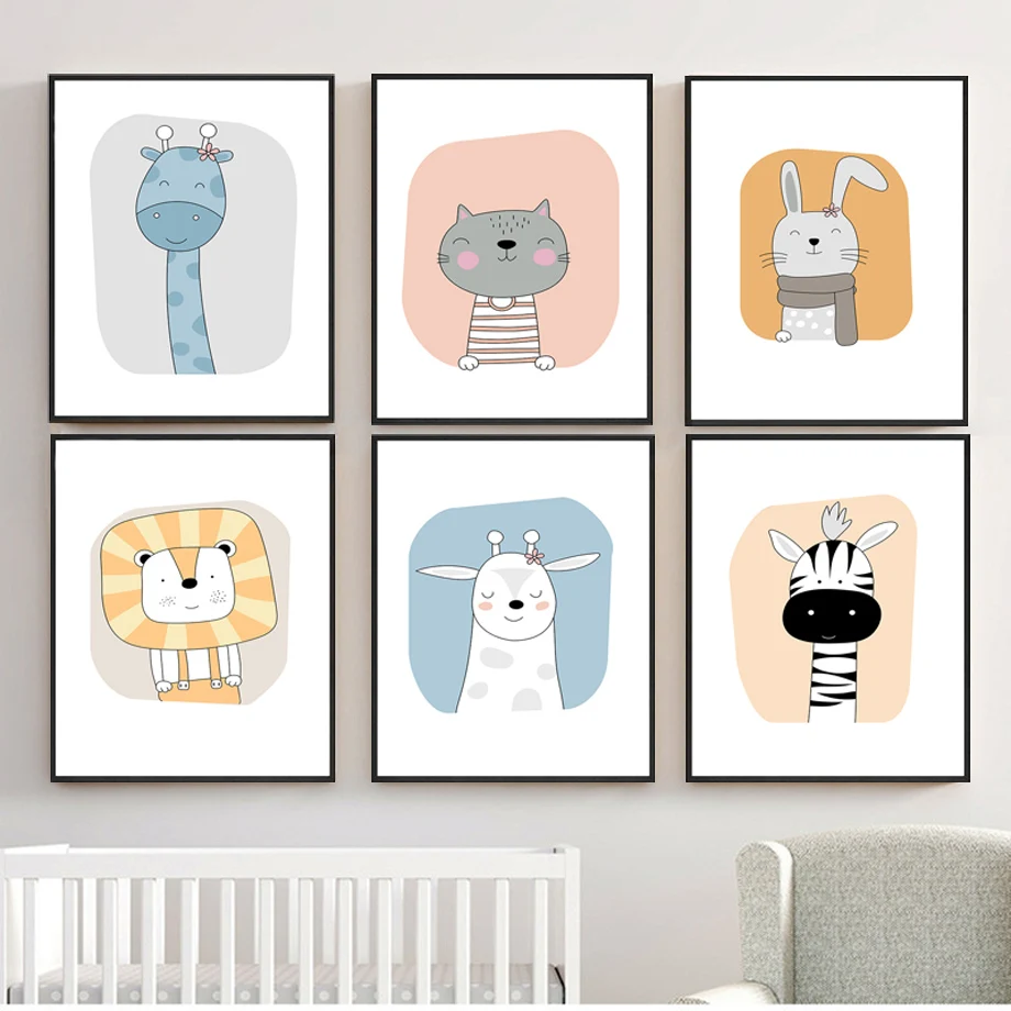Cute Giraffe Cat Rabbit Lion Sheep Zebra Animal Wall Art Canvas Painting Nordic Posters And Prints Wall Pictures Kids Room Decor
Cute Giraffe Cat Rabbit Lion Sheep Zebra Animal Wall Art Canvas Painting Nordic Posters And Prints Wall Pictures Kids Room Decor