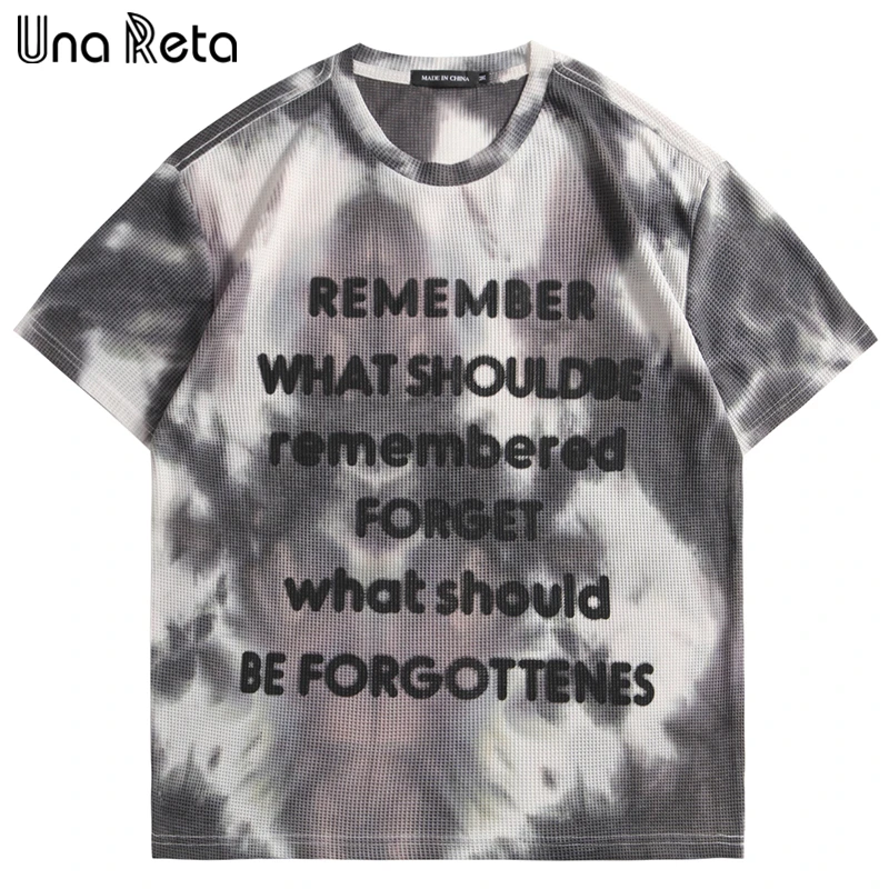 Una Reta Tie Dye T-shirt Men 2022 New Summer Casual Cotton Short Sleeve Tops Plus Size Men Clothing Letter Print Couple T-shirt
Una Reta Tie Dye T-shirt Men 2022 New Summer Casual Cotton Short Sleeve Tops Plus Size Men Clothing Letter Print Couple T-shirt