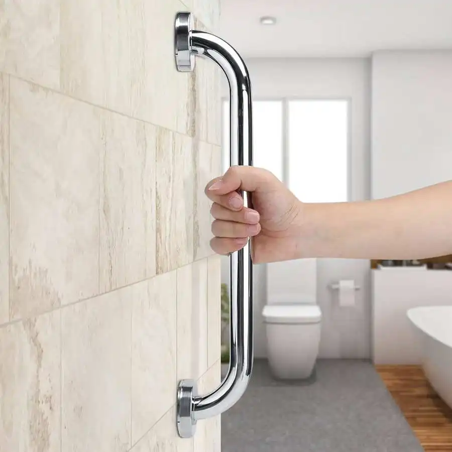 

30/40/50cm Bathroom Tub Toilet Handrail Grab Bar Stainless Steel Non-Slip Shower Safety Support Handle for Elderly Towel Rack