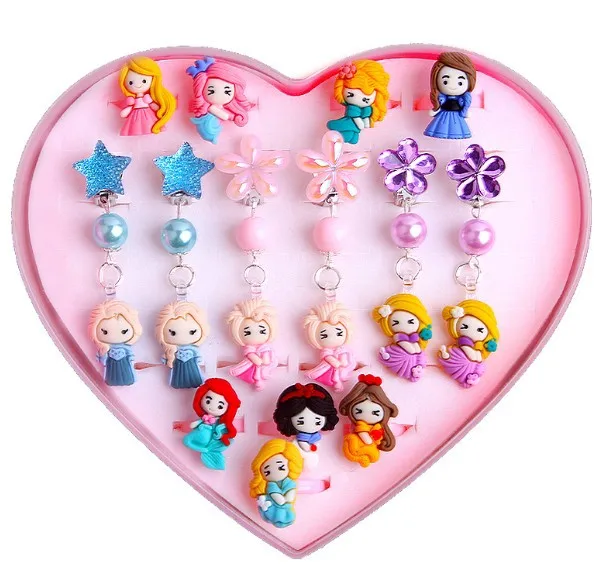Disney cute children long ear clip earrings Ring Necklace Bracelet elementary school girl earrings gift box Frozen jewelry
Disney cute children long ear clip earrings Ring Necklace Bracelet elementary school girl earrings gift box Frozen jewelry