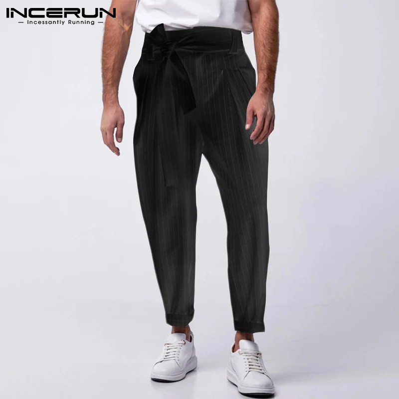 Брюки INCERUN мужские повседневные в полоску, на шнуровке
Брюки INCERUN мужские повседневные в полоску, на шнуровке