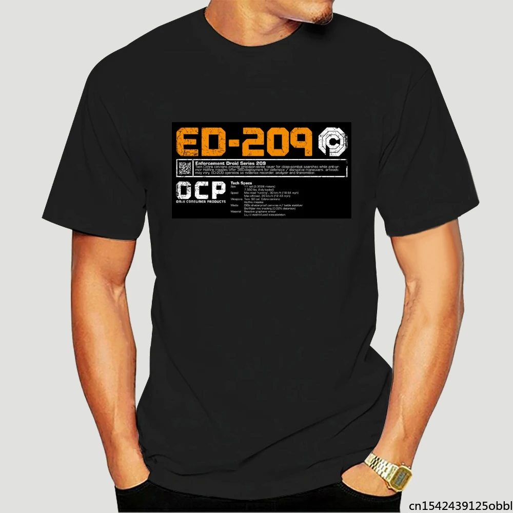ED-209 - Black Robocop Unisex Summer Trend Soft Round Neck Classic Casual Men T-shirt Plus Size M-5XL 
ED-209 - Black Robocop Unisex Summer Trend Soft Round Neck Classic Casual Men T-shirt Plus Size M-5XL