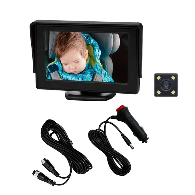 Baby Car Mirror for Back Seat Rear Facing with 4LED Adjustable Monitor Camera,with Night Vision 4.3Inch Display
Baby Car Mirror for Back Seat Rear Facing with 4LED Adjustable Monitor Camera,with Night Vision 4.3Inch Display