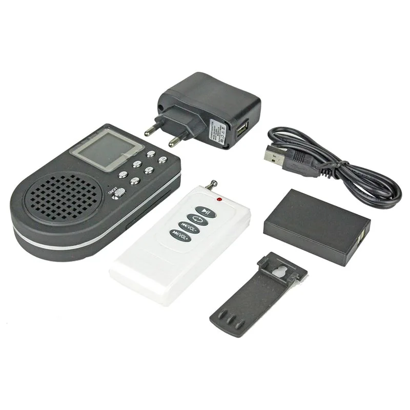 New-Outdoor Hunting Decoy Bird Caller MP3 Player Birds Loudspeak LCD Sn Remote Control with EU Plug
New-Outdoor Hunting Decoy Bird Caller MP3 Player Birds Loudspeak LCD Sn Remote Control with EU Plug