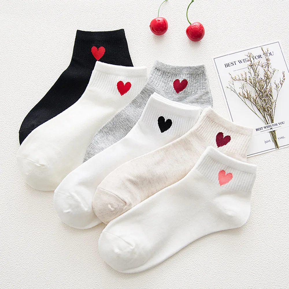 5Pairs/set woman boat socks COTTON SOLID color black/white/gray heart fashion for summer/spring
5Pairs/set woman boat socks COTTON SOLID color black/white/gray heart fashion for summer/spring