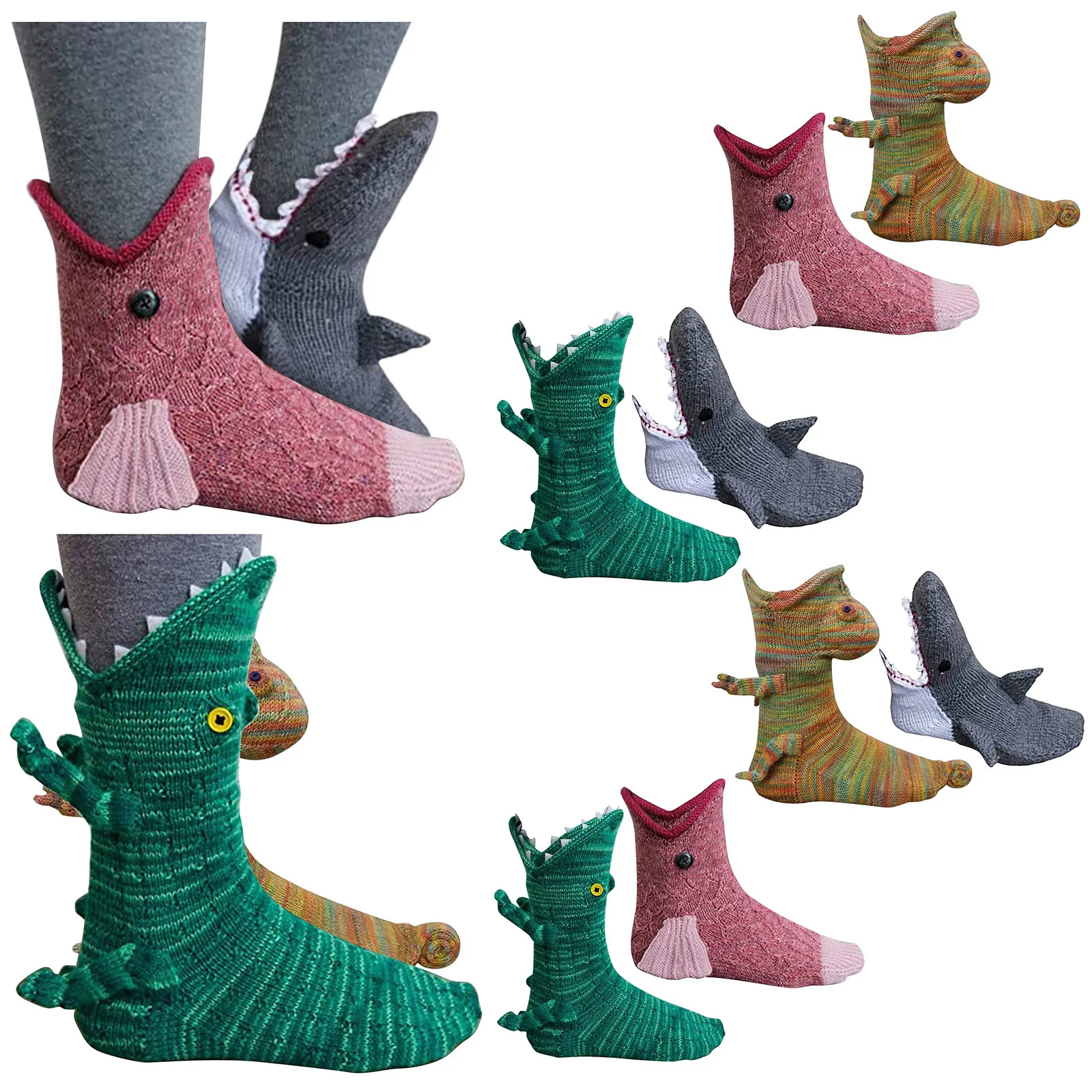 Christmas Gift Shark Fish Chameleon Crocodile Knit Socks Cute Unisex Novelty Winter Warm Floor Sock For Kids Children Girls T6
Christmas Gift Shark Fish Chameleon Crocodile Knit Socks Cute Unisex Novelty Winter Warm Floor Sock For Kids Children Girls T6