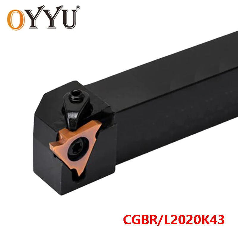 OYYU CGBR2020K43 CGBL2020K43 CGBR2020 CGBL2020 K43 Turning Tool Holder CNC Carbide Insert Arbor Cutting Lathe Cutter
OYYU CGBR2020K43 CGBL2020K43 CGBR2020 CGBL2020 K43 Turning Tool Holder CNC Carbide Insert Arbor Cutting Lathe Cutter