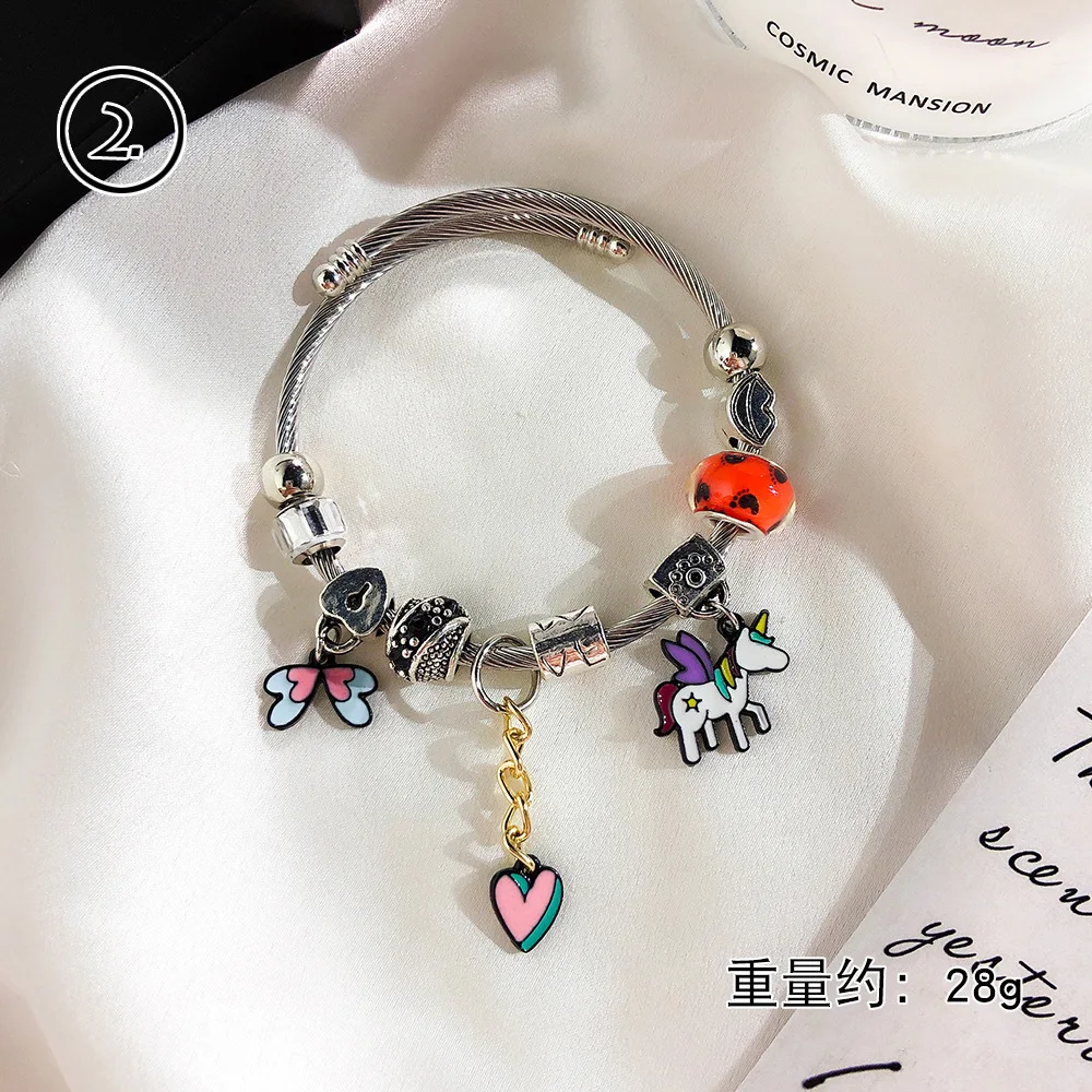 INS Design Colorful Crystal Flower Bead Adjustable Stainless Steel Charm Bracelet for Women
INS Design Colorful Crystal Flower Bead Adjustable Stainless Steel Charm Bracelet for Women