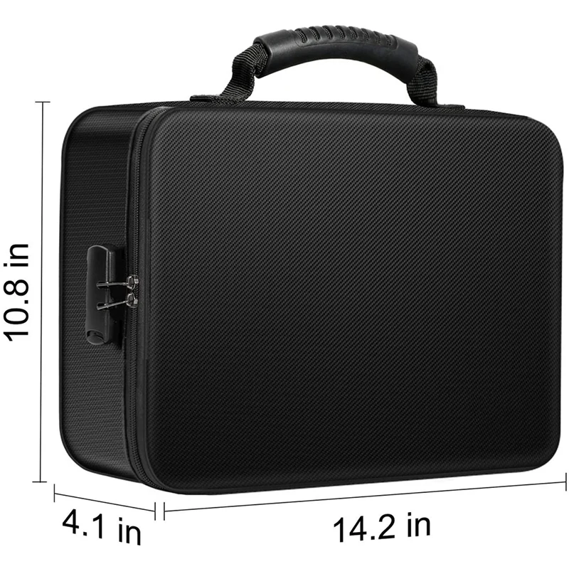 Organizer Bag Fireproof Document Bag with Lock Portable Filing Storage Box Holder for Document File Passport Certificate
Organizer Bag Fireproof Document Bag with Lock Portable Filing Storage Box Holder for Document File Passport Certificate