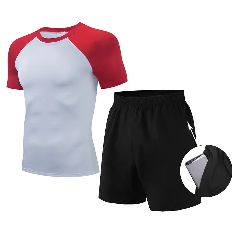 Man Sport Suit Gym Shirt T-Shirt O-Neck Wicking Quick-Dry Short Sleeve Elasticity Running WearJogger Train Tight-Fit Sweatshirt
Man Sport Suit Gym Shirt T-Shirt O-Neck Wicking Quick-Dry Short Sleeve Elasticity Running WearJogger Train Tight-Fit Sweatshirt