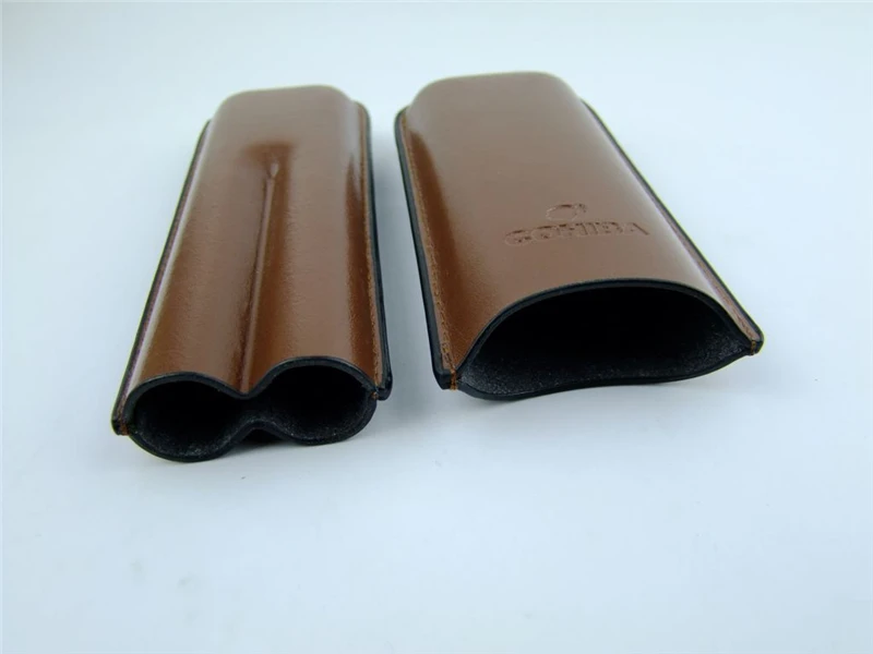 Leather Cigar Case 2 Cigar Sets with Stainless Steel Cigar Cutter Storage Portable Cigar Box for travel gift for man father 
Leather Cigar Case 2 Cigar Sets with Stainless Steel Cigar Cutter Storage Portable Cigar Box for travel gift for man father