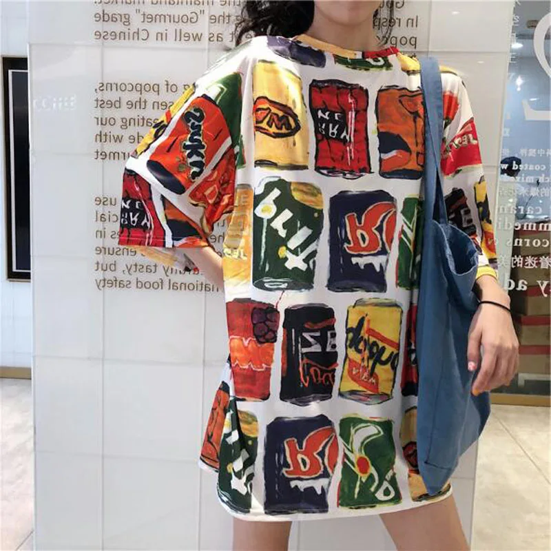 Футболка женская с коротким рукавом, повседневный Свободный Топ в европейском и американском стиле, с круглым вырезом, весна-лето 
Футболка женская с коротким рукавом, повседневный Свободный Топ в европейском и американском стиле, с круглым вырезом, весна-лето