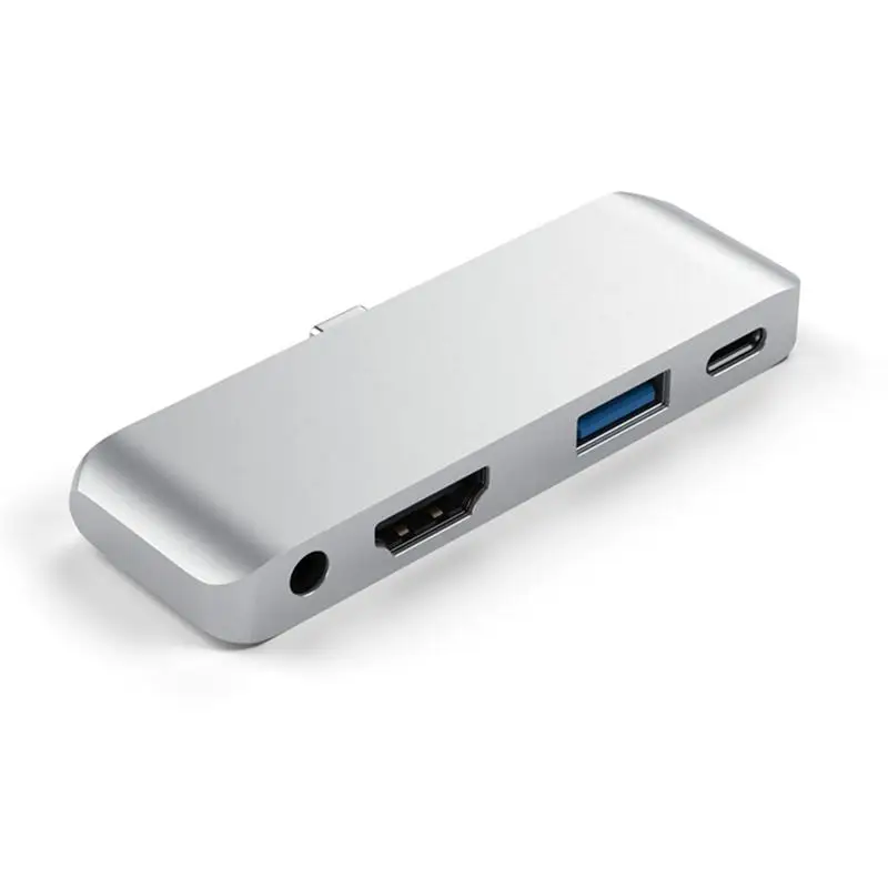 USB C Hub Adapter with USB-C Type C PD Charging 4K USB 3.0 3.5mm Headphones for Laptop WC7366 (Silver)
USB C Hub Adapter with USB-C Type C PD Charging 4K USB 3.0 3.5mm Headphones for Laptop WC7366 (Silver)