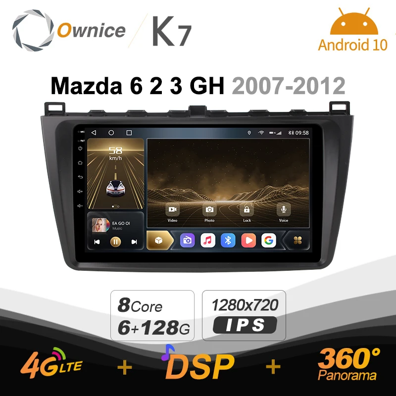Автомагнитола K7 Ownice, 6 ГБ ОЗУ, 128 Гб ПЗУ, Android 10,0, для Mazda 6, 2, 3, GH 2007-2012, автомобильное аудио 360, панорамная оптическая деталь Wi-Fi
Автомагнитола K7 Ownice, 6 ГБ ОЗУ, 128 Гб ПЗУ, Android 10,0, для Mazda 6, 2, 3, GH 2007-2012, автомобильное аудио 360, панорамная оптическая деталь Wi-Fi