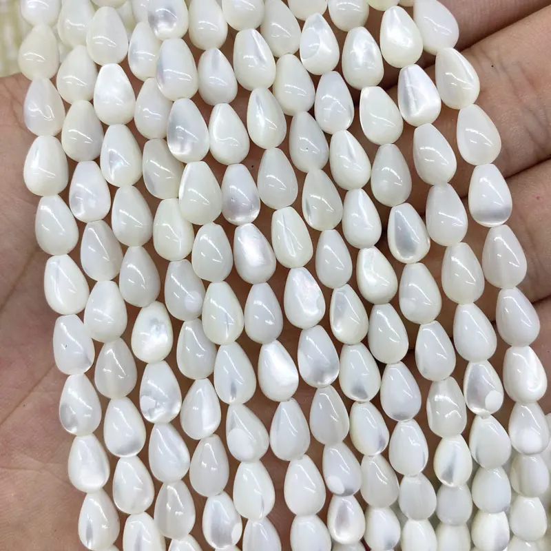6x9mm Water Drop Shape Natural White MOP Mother Of Pearl Shell Beads Loose Gemstone Beads DIY Bracelet Ear Stud Accessories 15''
6x9mm Water Drop Shape Natural White MOP Mother Of Pearl Shell Beads Loose Gemstone Beads DIY Bracelet Ear Stud Accessories 15''