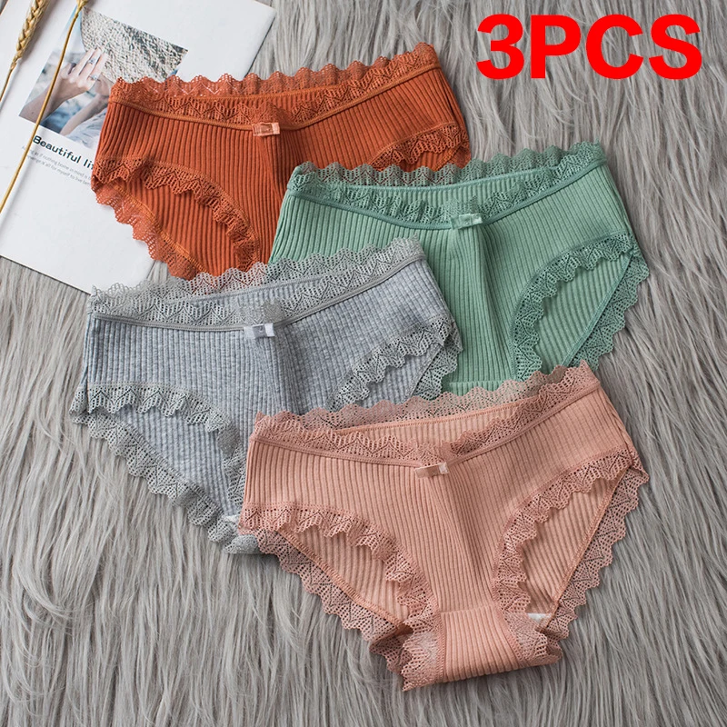 3PCS/lot Cotton Women Panties Comfortable Underwears Sexy Middle-Waisted Underpants Female Lingerie big Size Ladies briefs
3PCS/lot Cotton Women Panties Comfortable Underwears Sexy Middle-Waisted Underpants Female Lingerie big Size Ladies briefs
