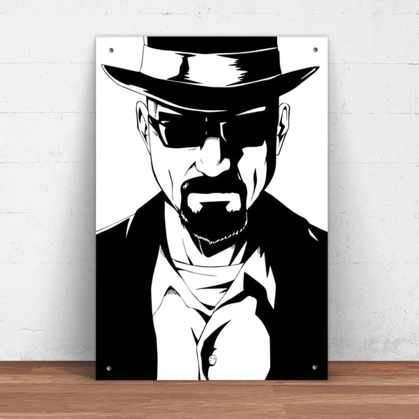 Breaking Bad Walter White Heisenberg Metal Tin Sign Pin Up Metal Sign Metal Decor Wall Sign Wall Decor
Breaking Bad Walter White Heisenberg Metal Tin Sign Pin Up Metal Sign Metal Decor Wall Sign Wall Decor