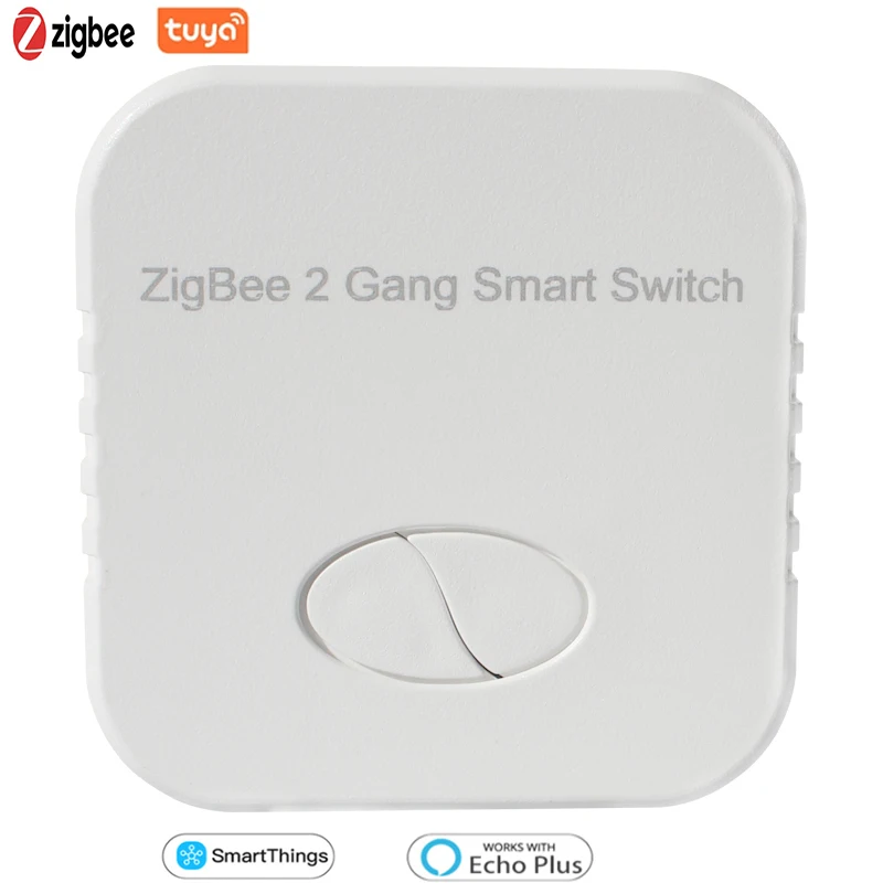Умный выключатель Tuya ZigBee, Двухкнопочный релейный модуль для умного дома, с дистанционным управлением через приложение, работает с Amazon/Alexa/... 
Умный выключатель Tuya ZigBee, Двухкнопочный релейный модуль для умного дома, с дистанционным управлением через приложение, работает с Amazon/Alexa/...