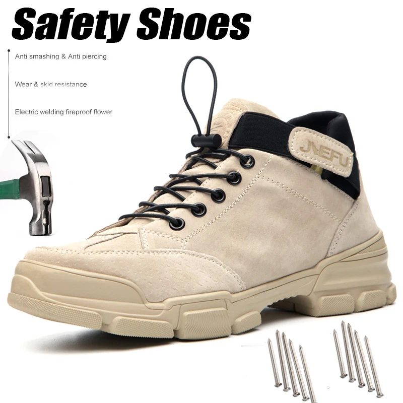 Safety Shoes Men Steel Toe Anti-smashing Anti-piercing Waterproof Big Boots Electric Welding Breathable Indestructible Sneakers
Safety Shoes Men Steel Toe Anti-smashing Anti-piercing Waterproof Big Boots Electric Welding Breathable Indestructible Sneakers