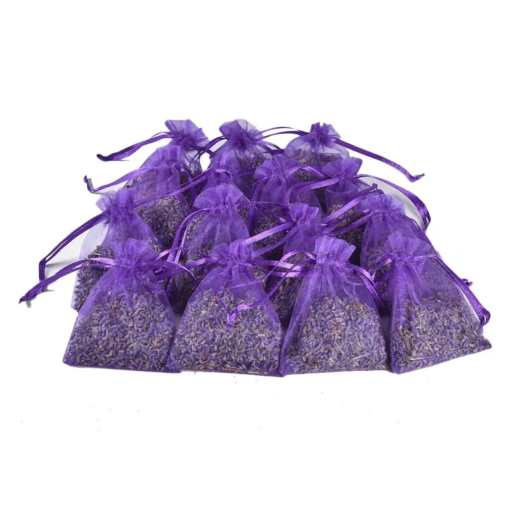 

15Pcs Lavender Scented Sachets Bag Organza Bags Dried Flower Sachet Flower Buds Bags Aromatherapy Car Room Air Refreshing Sachet