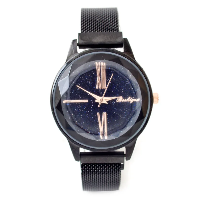 VVW005 Women's watch with black magnet buckle 
VVW005 Women's watch with black magnet buckle