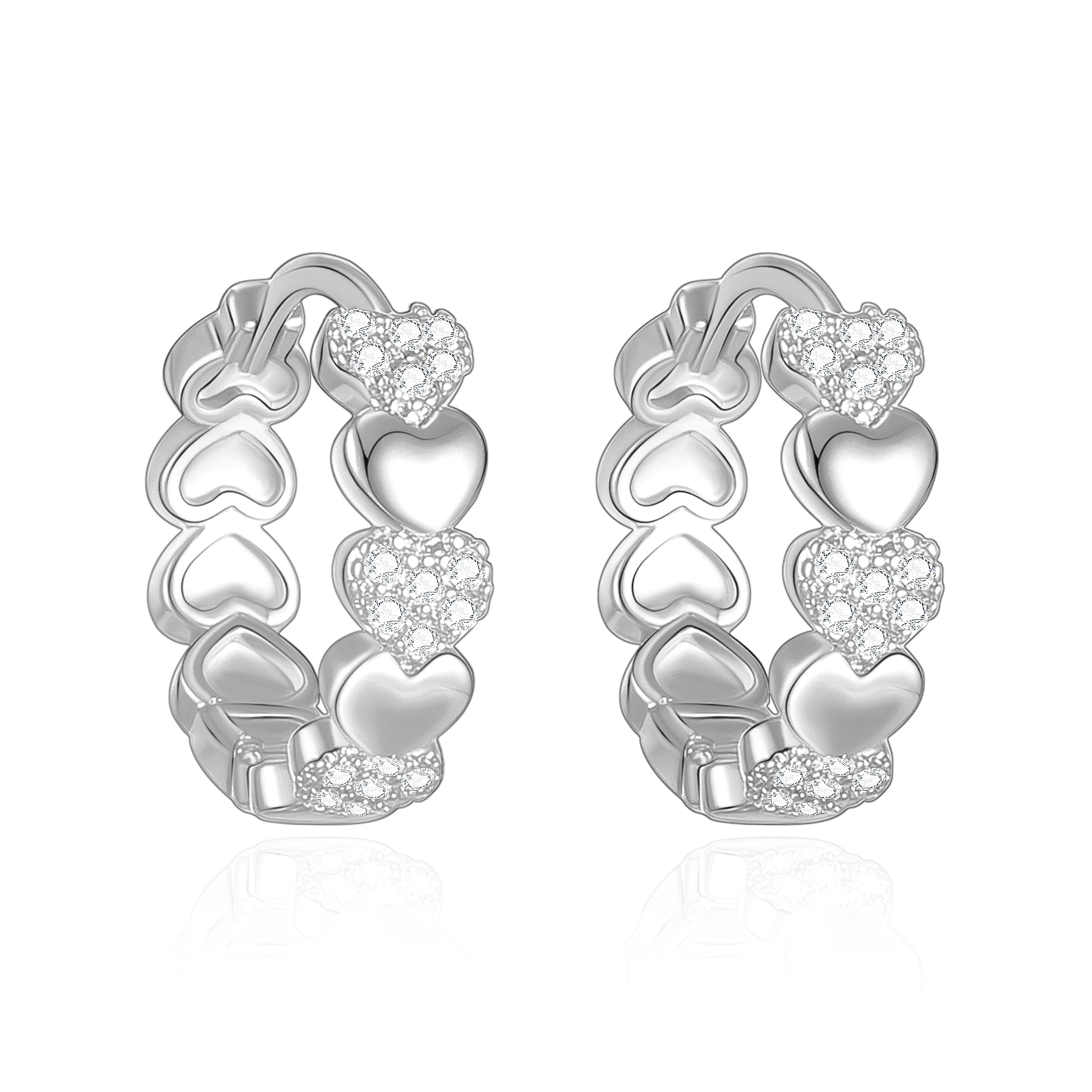 Rose Gold Silverly Heart Shape Crystal Hoop Earrings For Women Copper Zirconium Wedding Birthday Party Girft Earrings 2021
Rose Gold Silverly Heart Shape Crystal Hoop Earrings For Women Copper Zirconium Wedding Birthday Party Girft Earrings 2021