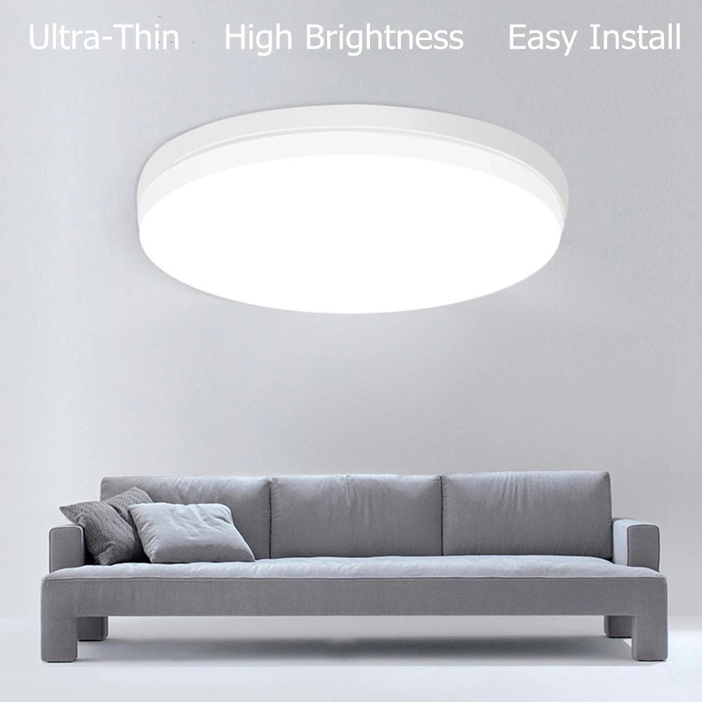 High Brightness LED Indoor Lighting Ceiling Lamp UltraThin Circle Square Ceiling Lights For Bathroom Living Room 18W 24W 36W 48W
High Brightness LED Indoor Lighting Ceiling Lamp UltraThin Circle Square Ceiling Lights For Bathroom Living Room 18W 24W 36W 48W