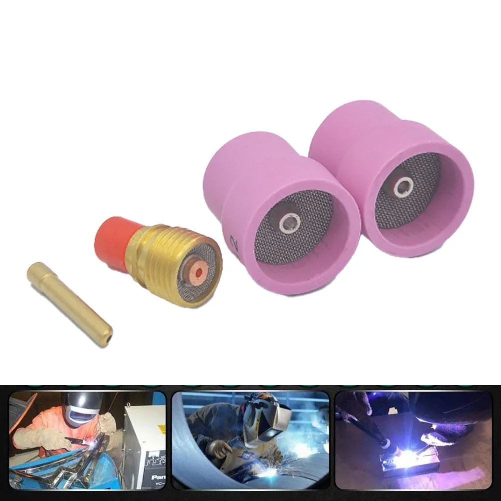 4PCS Aluminia Nozzle Set Welding Ceramic Cup 14#12# 2.4MM For Tig ARC Weld Parts WP9/20/25 Welding Kit Gas Lens And Chuck
4PCS Aluminia Nozzle Set Welding Ceramic Cup 14#12# 2.4MM For Tig ARC Weld Parts WP9/20/25 Welding Kit Gas Lens And Chuck