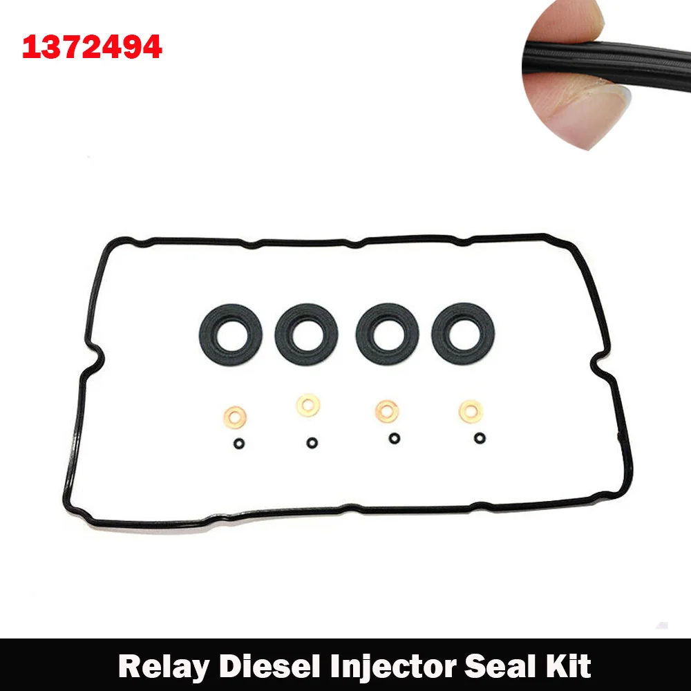 1372494 Rocker Cover Gasket Oring Fuel Injector Seal Washer Set For Ford Transit Mk6 2.2 2.4 3.2 Tdci Land Rover Defender 2198cc
1372494 Rocker Cover Gasket Oring Fuel Injector Seal Washer Set For Ford Transit Mk6 2.2 2.4 3.2 Tdci Land Rover Defender 2198cc