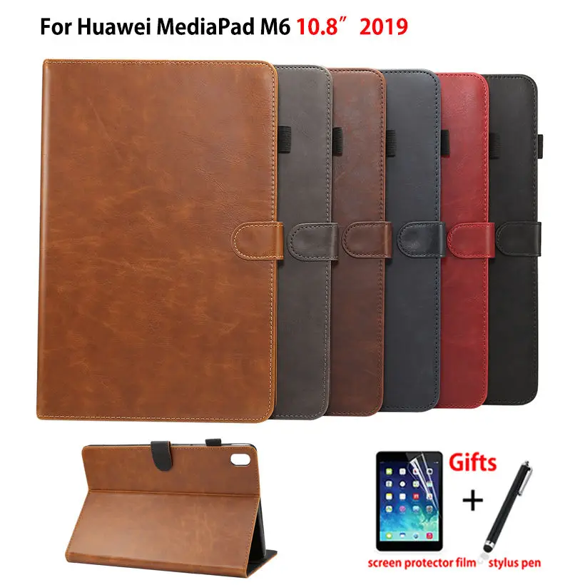 Роскошный чехол для Huawei Mediapad M6 10,8 PRO SCM-W09 2019, Обложка, чехол для планшета из искусственной кожи с подставкой, Чехол + пленка + ручка
Роскошный чехол для Huawei Mediapad M6 10,8 PRO SCM-W09 2019, Обложка, чехол для планшета из искусственной кожи с подставкой, Чехол + пленка + ручка