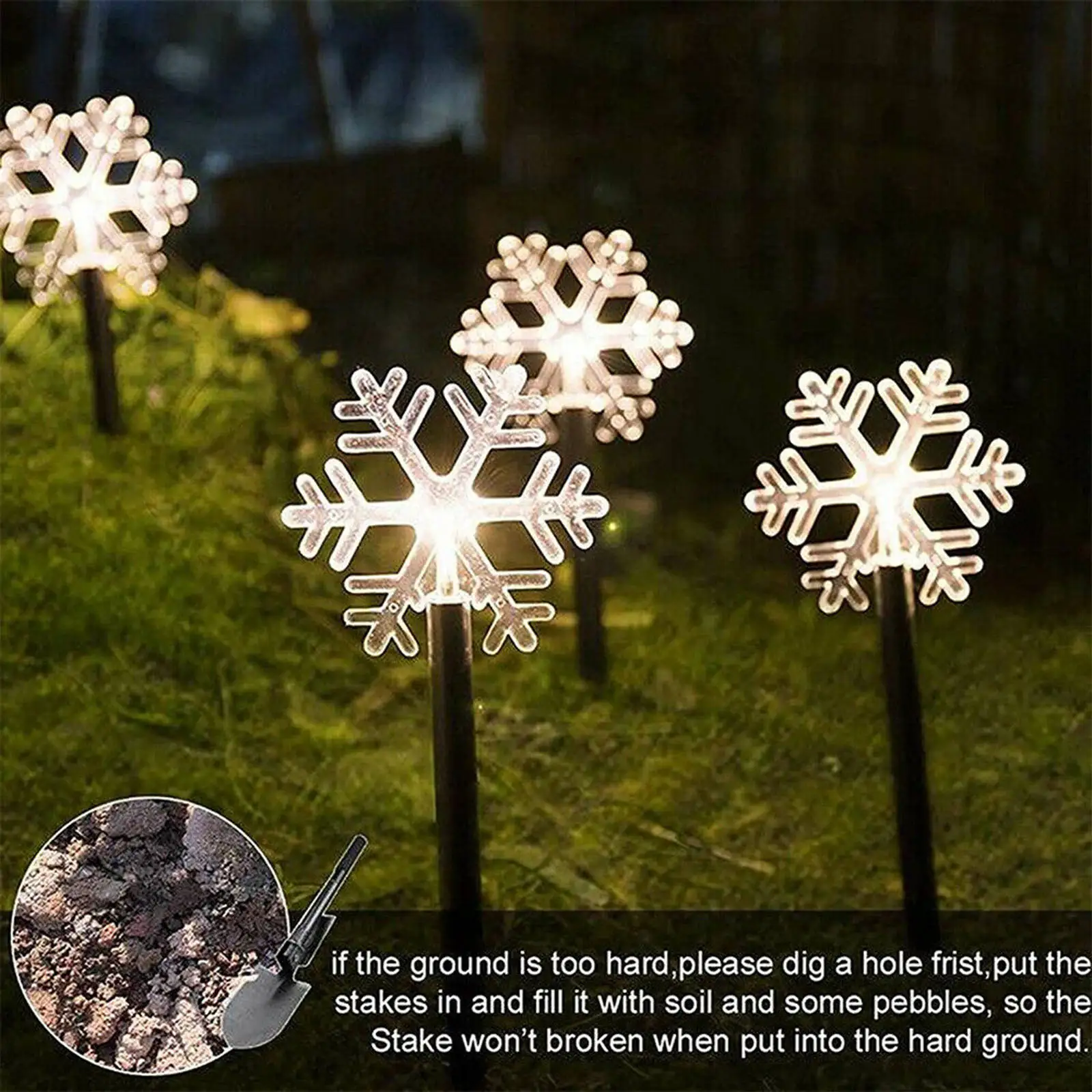 5Pcs Solar Garden Light, Snowflake Solar Power Lantern Waterpoof Landscape Decor Lighting For Pathway Yard Lawn Sunpower Lamp
5Pcs Solar Garden Light, Snowflake Solar Power Lantern Waterpoof Landscape Decor Lighting For Pathway Yard Lawn Sunpower Lamp