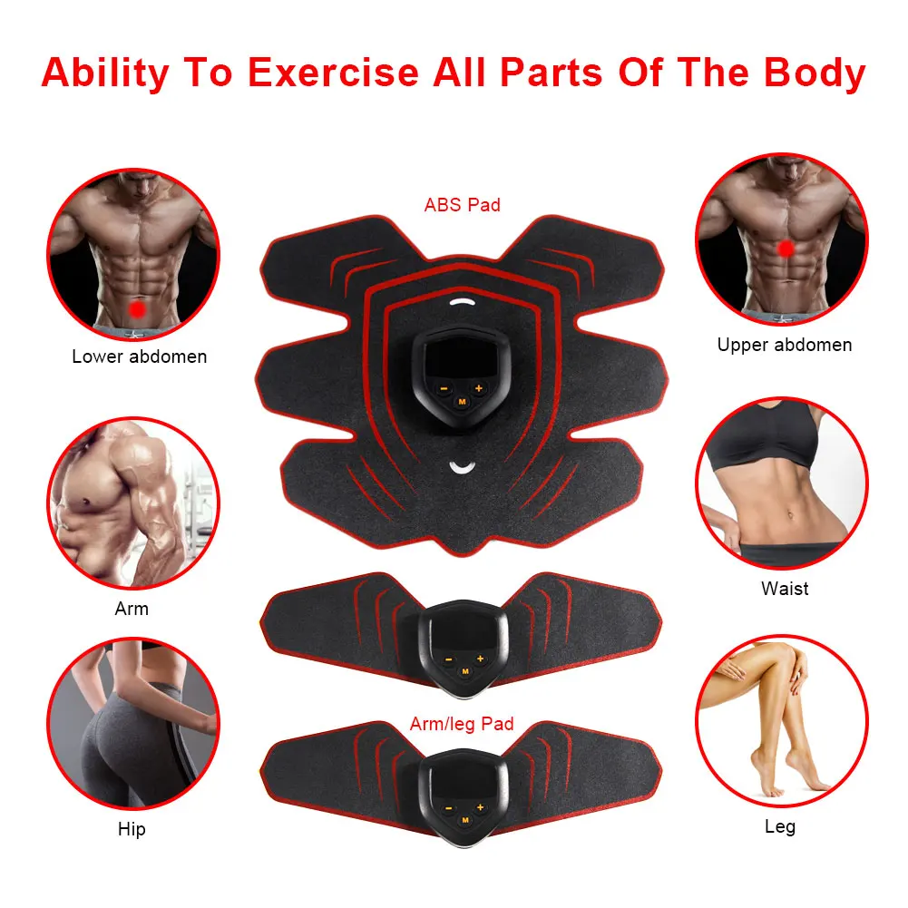 EMS Muscle Electro Stimulator Abdominal Muscle Toner Abs Trainer with LCD Display USB Rechargeable Fitness Training Gear Ab Belt
EMS Muscle Electro Stimulator Abdominal Muscle Toner Abs Trainer with LCD Display USB Rechargeable Fitness Training Gear Ab Belt