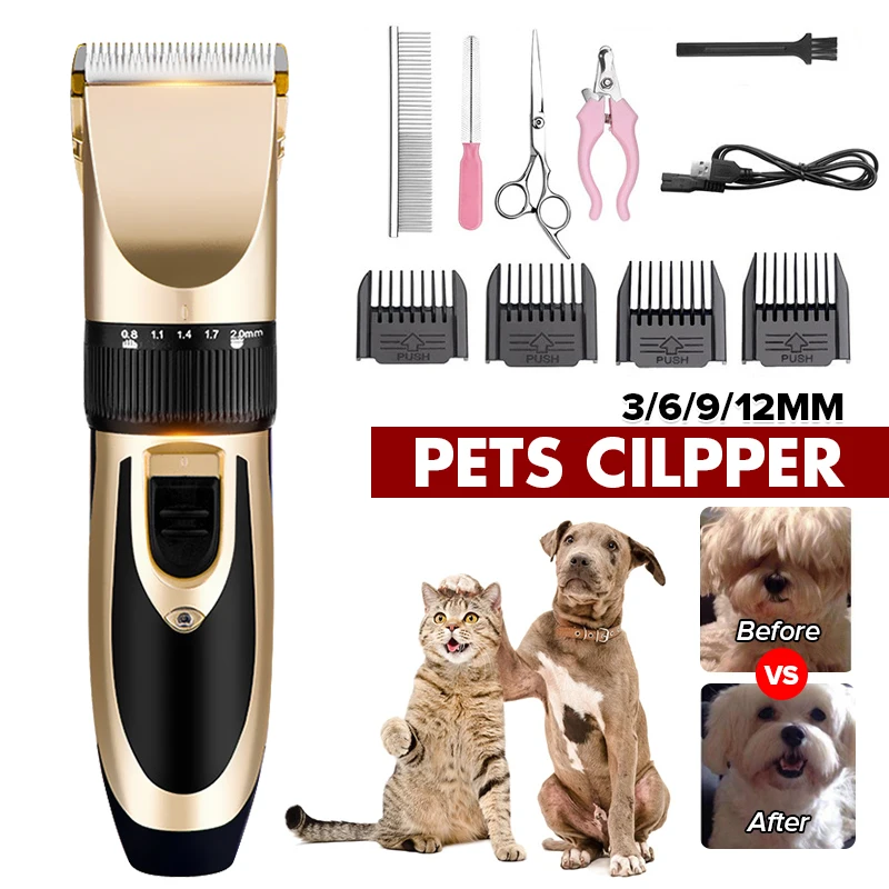 220V 13PCS Cordless Rechargeable Professional Dog Hair Clipper Grooming (Pet /Cat /Dog /Rabbit) Haircut Trimmer Shaver Set Pets
220V 13PCS Cordless Rechargeable Professional Dog Hair Clipper Grooming (Pet /Cat /Dog /Rabbit) Haircut Trimmer Shaver Set Pets