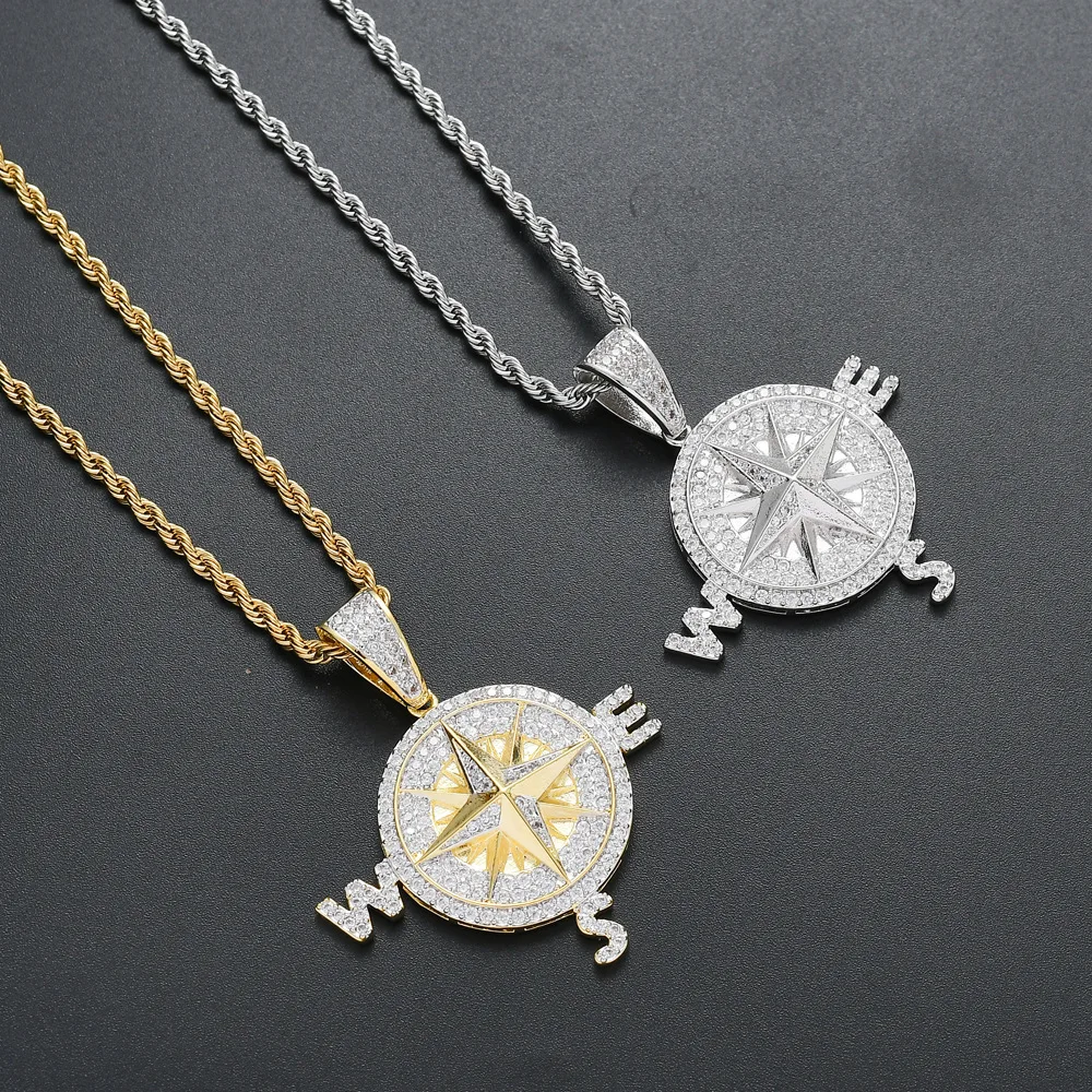 Hip Hop Micro Paved Cubic Zirconia Bling Iced Out Compass Pendants Necklace for Men Rapper Jewelry Drop Shipping
Hip Hop Micro Paved Cubic Zirconia Bling Iced Out Compass Pendants Necklace for Men Rapper Jewelry Drop Shipping