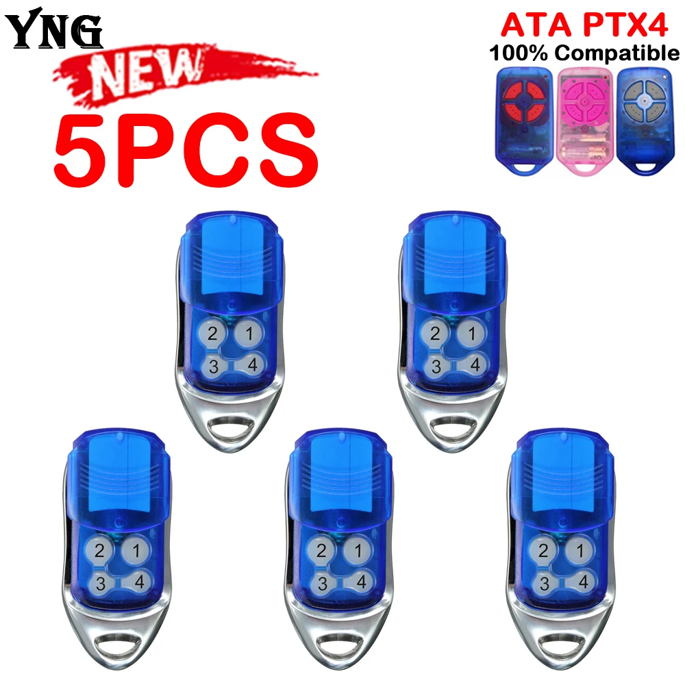 5 PCS Newest ATA PTX4 Remote Control Garage Door Opener For HERCULIFT EASYROLLER GDO4V3 GDO9v1 and SecuraCode CRX-1 CRX-2 Motor
5 PCS Newest ATA PTX4 Remote Control Garage Door Opener For HERCULIFT EASYROLLER GDO4V3 GDO9v1 and SecuraCode CRX-1 CRX-2 Motor