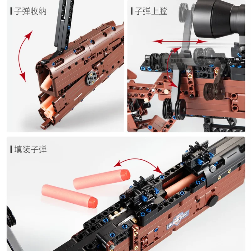 653 PCS C61010 deTECH Kar98k Maser Rifle Military Series Building Blocks Assembled Bricks Set Creator Toys Gift for Kids Friends
653 PCS C61010 deTECH Kar98k Maser Rifle Military Series Building Blocks Assembled Bricks Set Creator Toys Gift for Kids Friends
