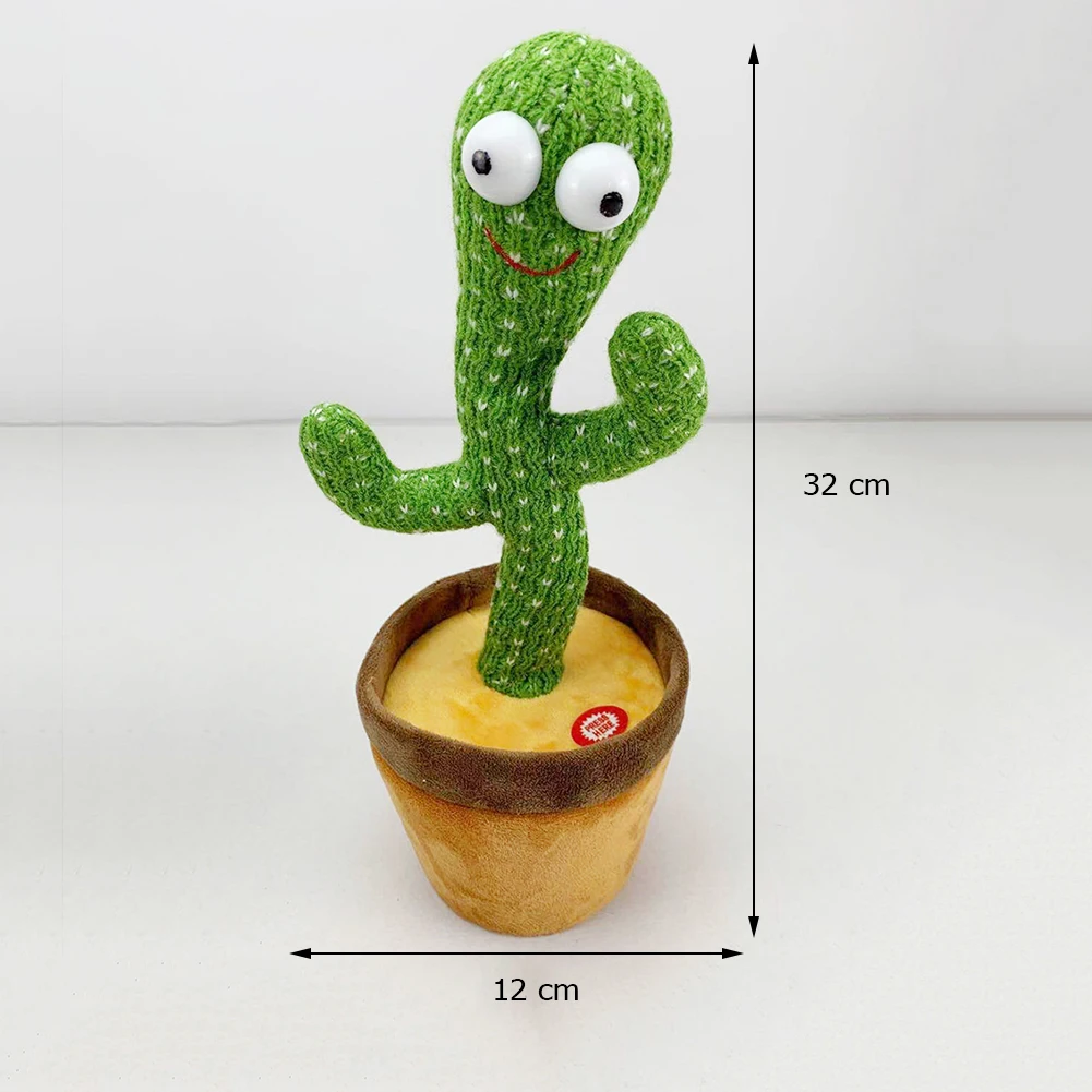 Dancing Cactus Electron Plush Toy Soft Plush Doll Babies Cactus That Can Sing And Dance Voice Interactive Bled Stark Toy For Kid
Dancing Cactus Electron Plush Toy Soft Plush Doll Babies Cactus That Can Sing And Dance Voice Interactive Bled Stark Toy For Kid