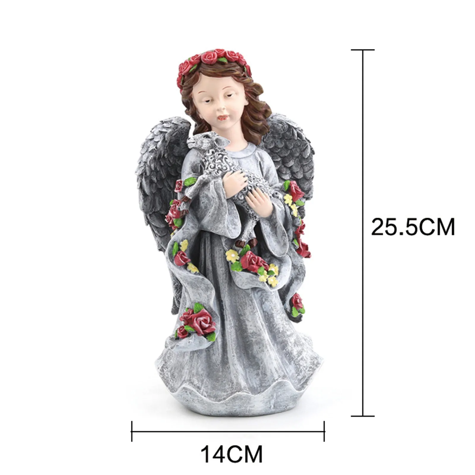 40# Garden Angel Statue Lawn Flower Girl Resin Figurine Home Decor Ornament For Garden Decoration Outdoor Vintage Sculptures
40# Garden Angel Statue Lawn Flower Girl Resin Figurine Home Decor Ornament For Garden Decoration Outdoor Vintage Sculptures