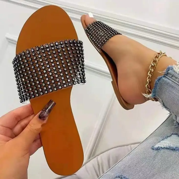 2021 spring /summer new all-match casual and durable ms slippers metal rhinestone single layer outdoor non-slip ladies sandals
2021 spring /summer new all-match casual and durable ms slippers metal rhinestone single layer outdoor non-slip ladies sandals