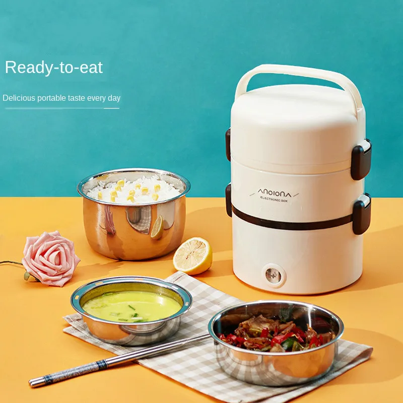 Mini Electric Rice Cooker Stainless Steel 3 Layers Steamer Portable Meal Thermal Heating Lunch Box Food Container Warmer
Mini Electric Rice Cooker Stainless Steel 3 Layers Steamer Portable Meal Thermal Heating Lunch Box Food Container Warmer