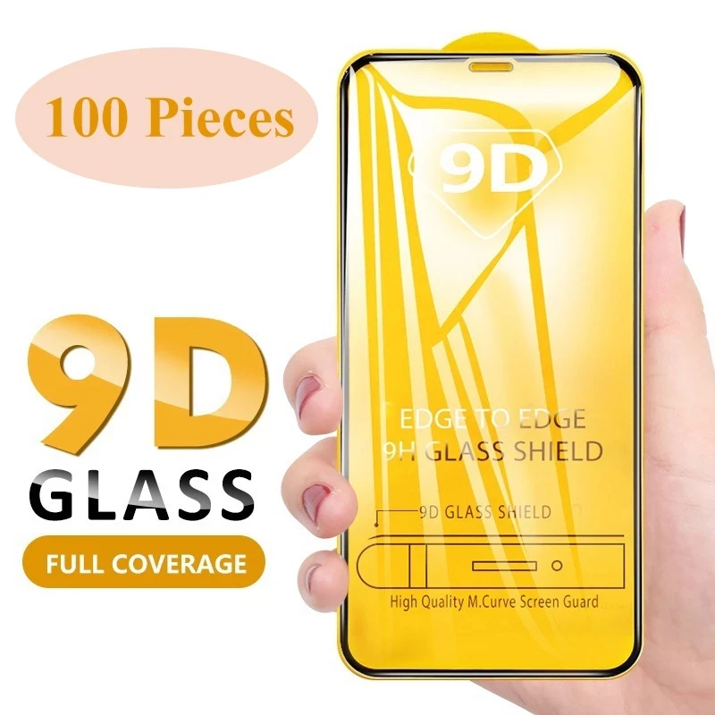 100pcs 9D Tempered Glass Screen Protector for iphone 13 12 pro mini 11 pro max xs xr film guard cristal micas mixed models order
100pcs 9D Tempered Glass Screen Protector for iphone 13 12 pro mini 11 pro max xs xr film guard cristal micas mixed models order
