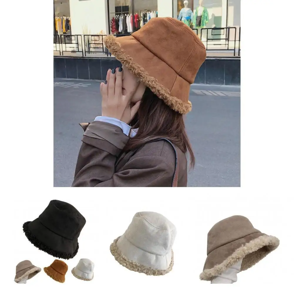 Stylish Bucket Hat Sun Protection Cozy Cashmere Lined Trendy Fisherman Cap Basin Hat Fisherman Cap
Stylish Bucket Hat Sun Protection Cozy Cashmere Lined Trendy Fisherman Cap Basin Hat Fisherman Cap