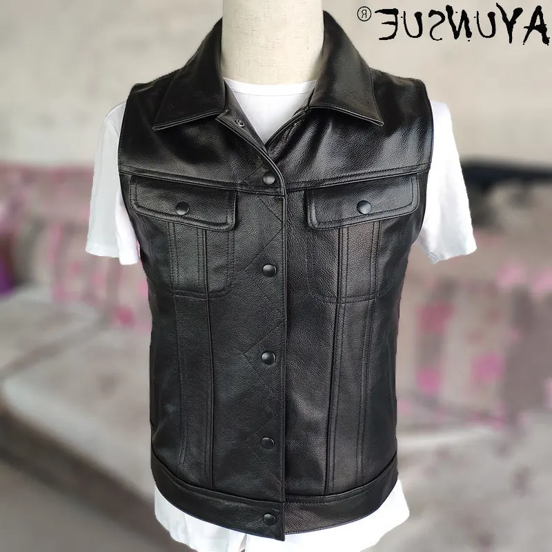 Jacket Men 100% Cow Leather Vest Men's Clothing Motorcycle Autumn Clothes Bomber Jackets 5XL Short Vests Ropa LXR350
Jacket Men 100% Cow Leather Vest Men's Clothing Motorcycle Autumn Clothes Bomber Jackets 5XL Short Vests Ropa LXR350